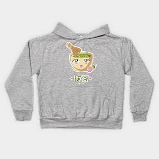 Cute Matcha Character Kids Hoodie